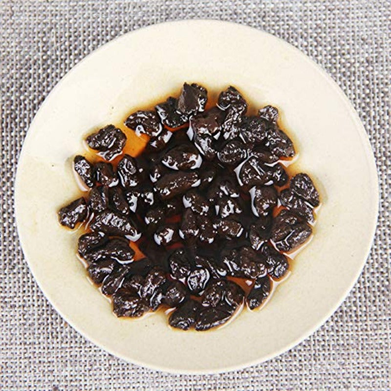 Tea Glutinous Rice Fragrance Tea Ripe Tea Ancient Tree Fossil Tea Broken Silver Yunnan Pu 'er Tea Laochatou 500g / 17.63oz cooked tea 茶叶糯米香茶化石普洱茶熟茶古树碎银子老茶头茶化石罐装500g