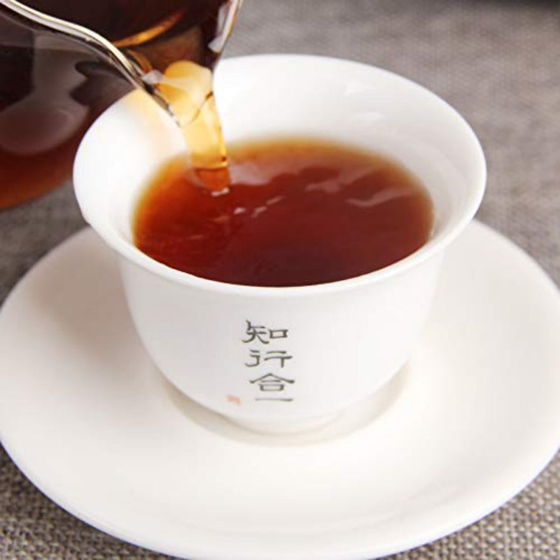 Tea Glutinous Rice Fragrance Tea Ripe Tea Ancient Tree Fossil Tea Broken Silver Yunnan Pu 'er Tea Laochatou 500g / 17.63oz cooked tea 茶叶糯米香茶化石普洱茶熟茶古树碎银子老茶头茶化石罐装500g