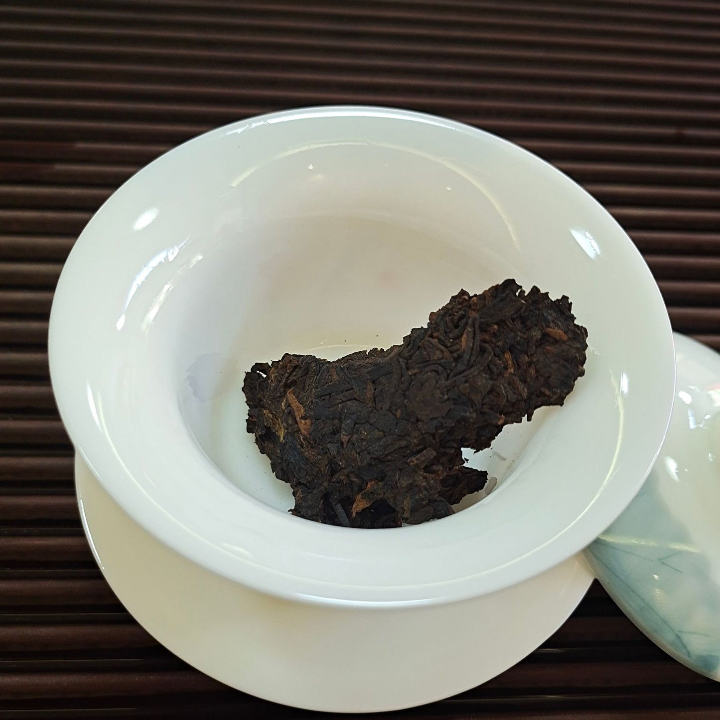 Natural Without Additives Puerh Tea Aged Yunnan Puerh Ripe Tea Chinese Tea QiZi Tea 357g Puerh Tea Cake Balck Tea 云南普洱茶七子饼熟茶 2013年普洱黑茶 357克