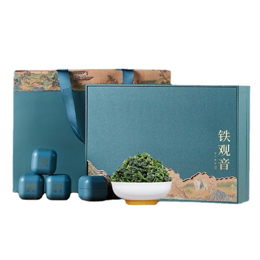 Premium Anxi Original Tieguanyin Tea 180g High Mountain Orchid Rhyme Traditional Craftsmanship 1725 Tieguanyin Small Can Gift Tea 新茶铁观音安溪 高山兰花韵传统手作1725铁观音小罐礼茶