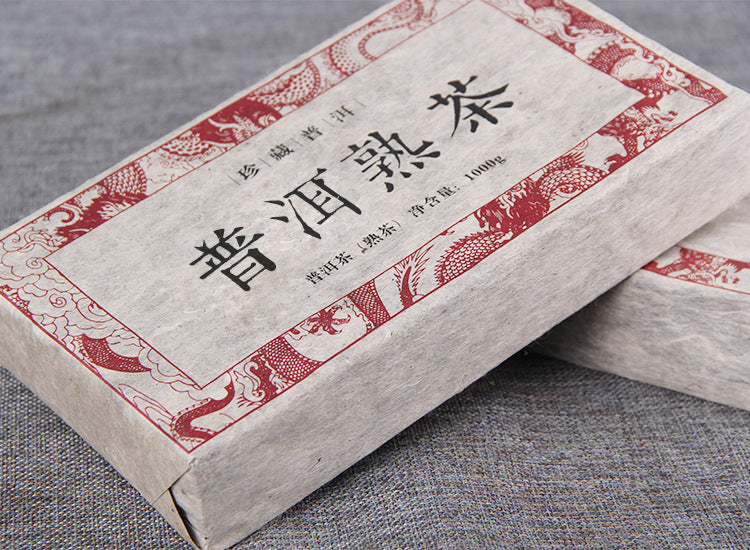 Pu-erh Tea Precious Pu-erh Jujube Ripe Tea Pu-erh Tea Brick Black Tea 1000g