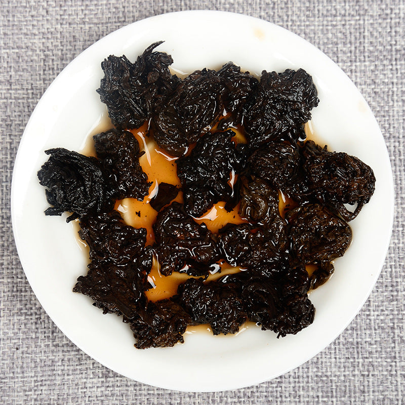 China Yunnan Puerh Tea 500g Menghai Ancient Tree Golden Bud Ripe Tea Aged Spring Tea 08 Medium Natural Tuo