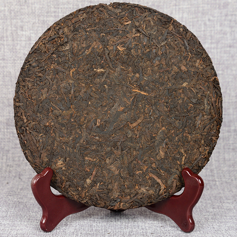 Yunnan Tea Deep Mountain Wild Rhyme Qizi Cake Tea 357g Ripe Tea Pu'er Tea