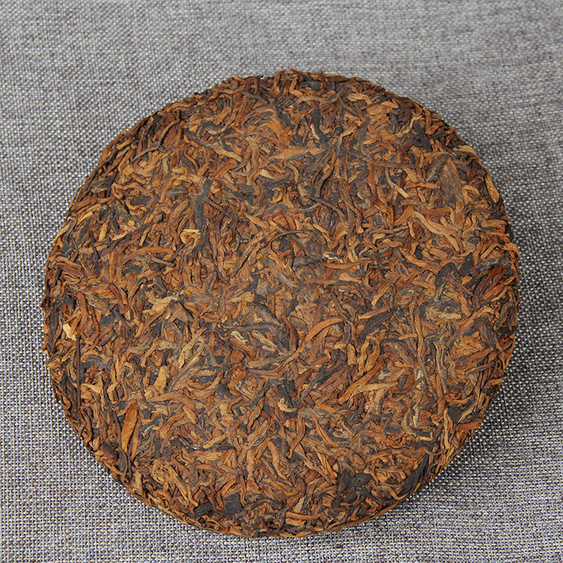 China Yunnan Puerh Tea Golden Cake Single Bud Puerh Spring Tea Qizi Cake Ripe Tea 357g Black Tea
