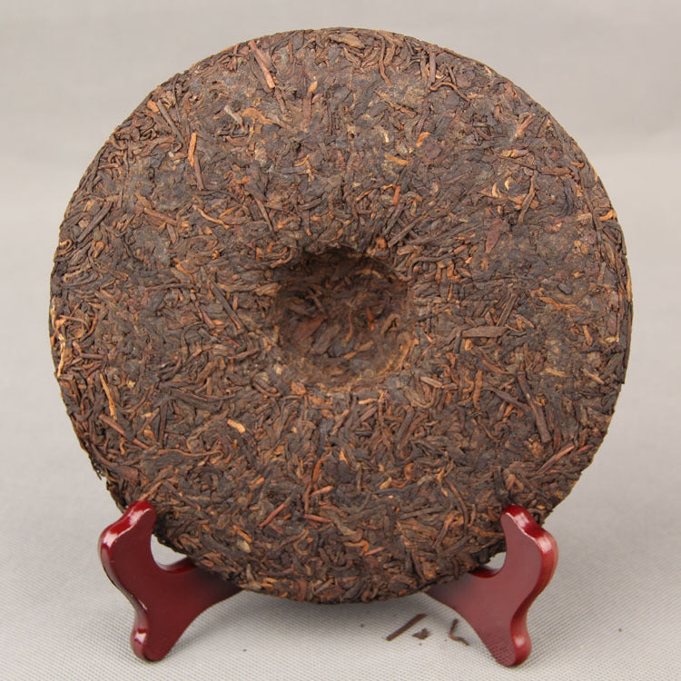 Pu'er Tea Shuangjiang Mengku Spring Tea Spring Ming Mengku Spring Tip Ripe Tea Tightly Pressed 357g Black Tea