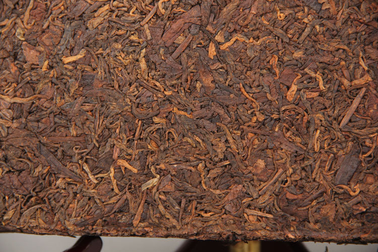 Pu-erh Tea Ripe Tea 1000g Ripe Tea Brick Daiya Old Brick Bamboo Shoot Shell Pu-erh Brick Pu-erh Tea Brick Old Pu-erh Black Tea