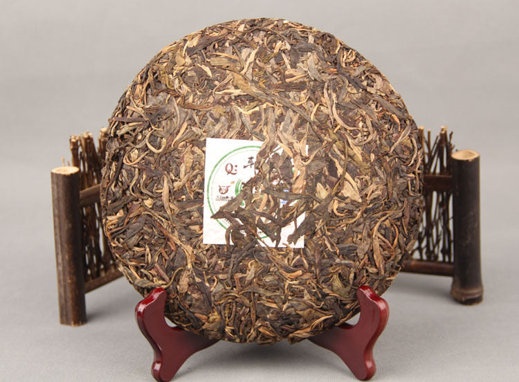Pu'er Tea Bangdong Qiaomu Cake 357g Yunnan Pu'er Tea Raw Tea Chen Pu'er Qizi Cake Tea