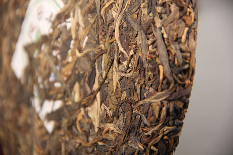 Pu'er Tea Bangdong Qiaomu Cake 357g Yunnan Pu'er Tea Raw Tea Chen Pu'er Qizi Cake Tea