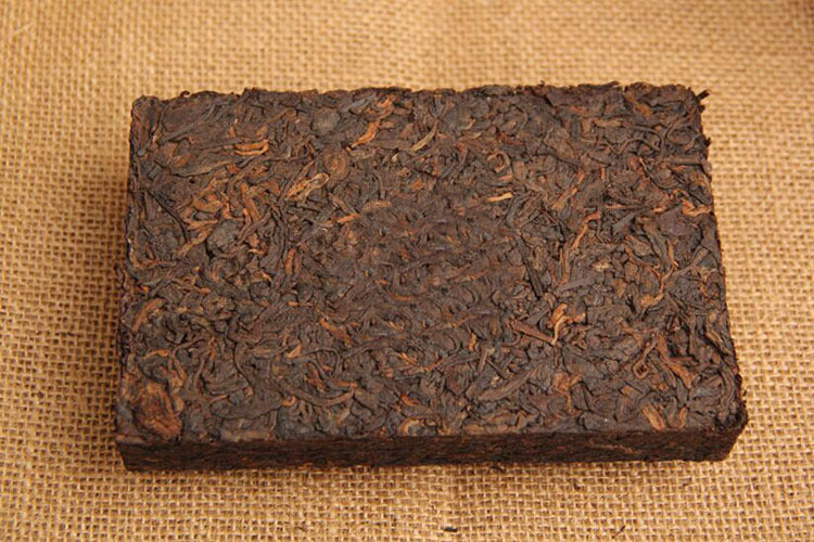 Yunnan Pu-erh Tea Black tea Four Happiness Brick Tea: FULUSHOUXI 250g Happiness Brick Chen Xiang Tea Brick Ripe Tea