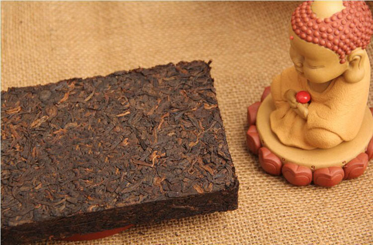 Yunnan Tea Puerh Tea Brick Menghai Tea Ripe Tea FuLuShouXi 250g Lu Brick Black Tea