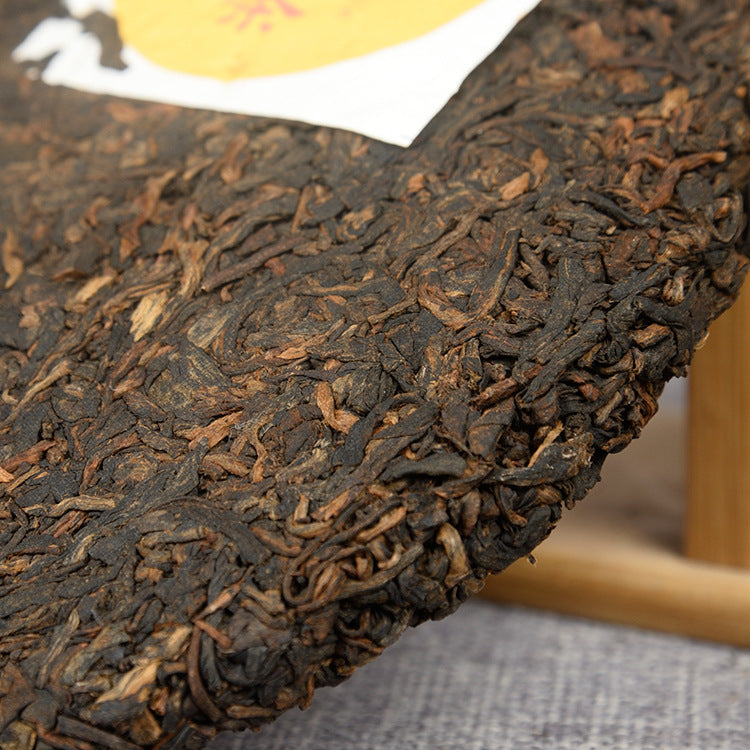 Yunnan Puerh Tea Ripe Tea Cake 357g Qizi Cake Tea Tea King Da Jin Ya Mellow Old Tea
