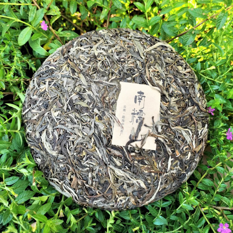 Nannushan Raw Puerh Tea Cake 357g Meng Altitude Ma Pu'er Tea Leaves Yunnan QiaoMu Cake Tea
