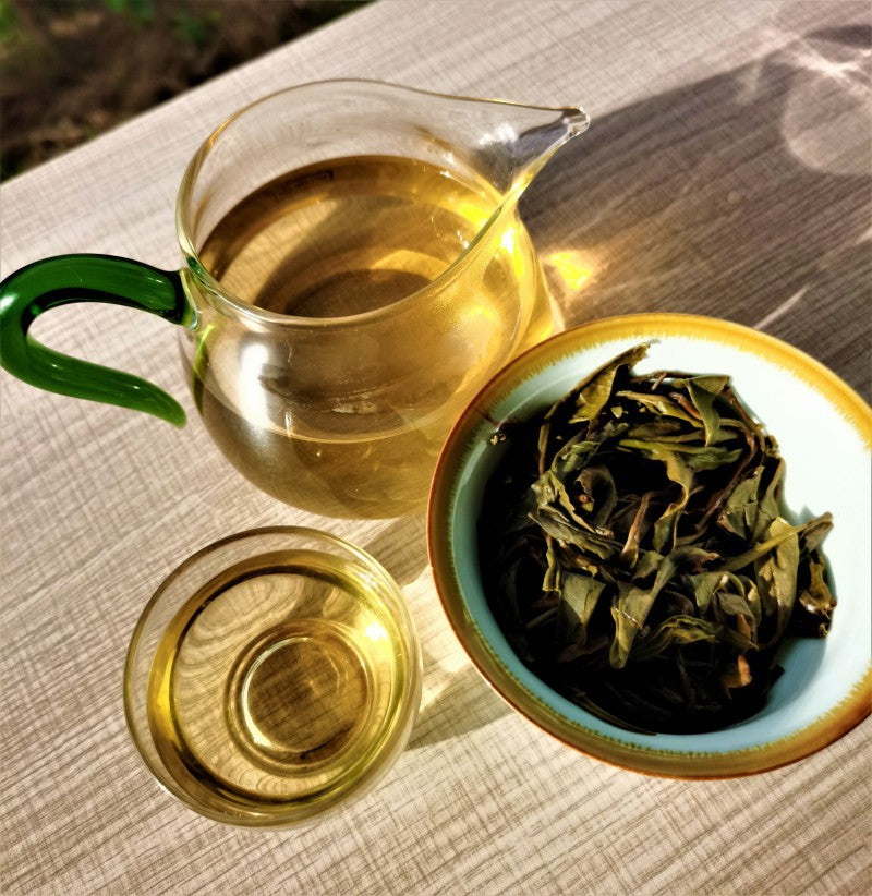 Menghai Pu-erh Raw Tea 357g Brown Mountain QiaoMu Tea Yunnan Pu-erh Tea Green Tea