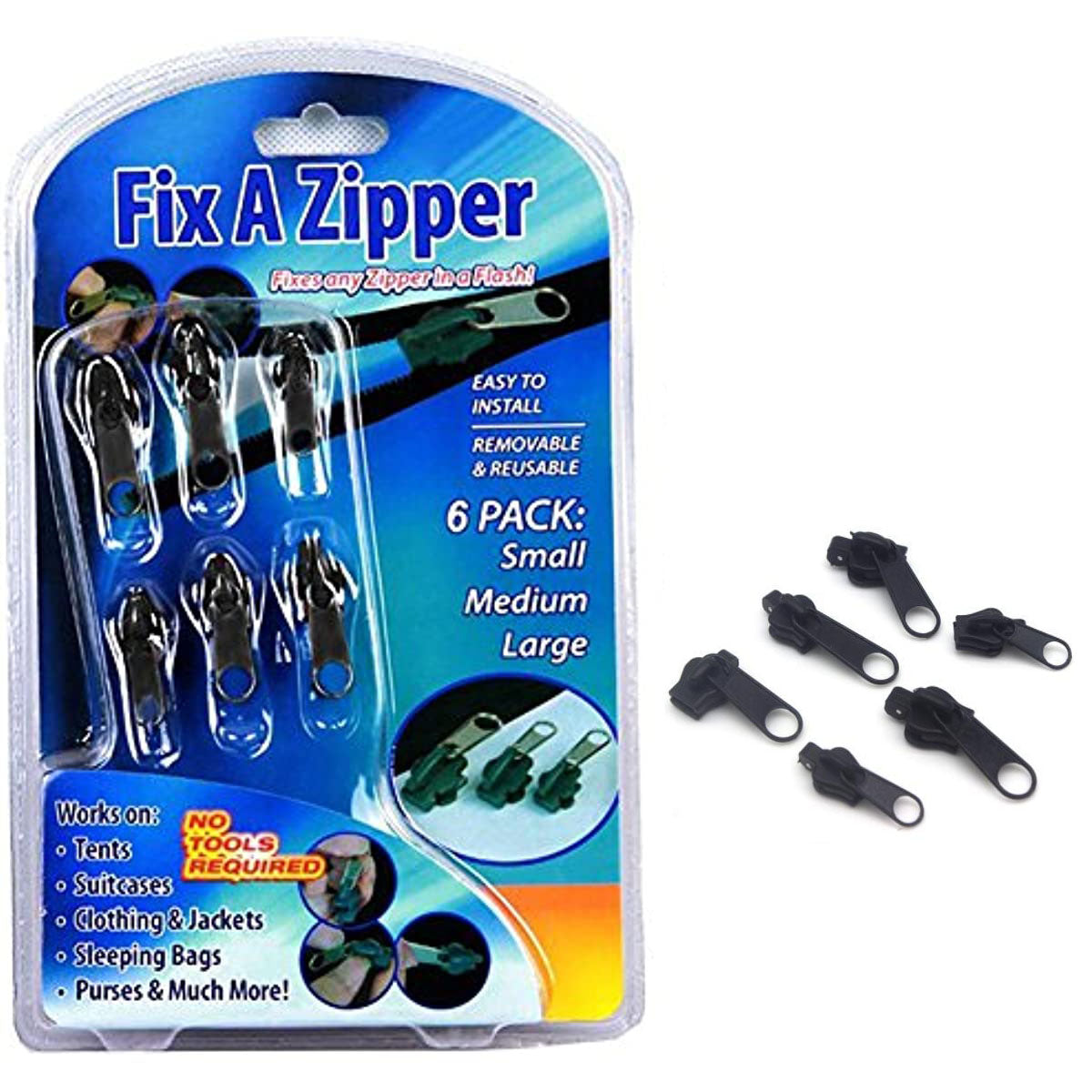 Repair Kit As seen on TV The Original Zipper Repair Kit Universal Zipper Fixes any zipper in a Flash Pack of 6