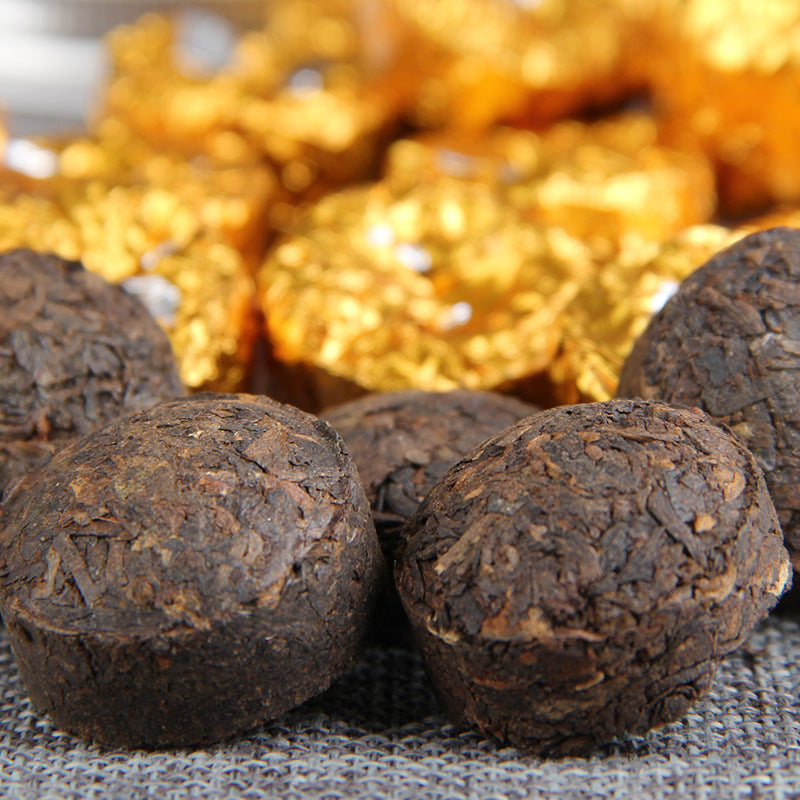 Yunnan Xiaojintuo Pu'er Tea Black Tea Ripe Tea Chen Xiang Ripe Tuo Mini Small Tuo Tea 180g