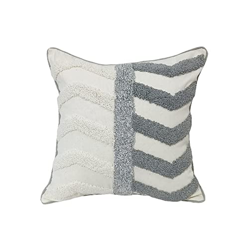 Bohemia Nordic ins Style Pillow Sofa Tufted Cushion Cover Tassel Pillow Cover Embroidered Waist Pillow Cover Decorative Pillow Covers 18x18