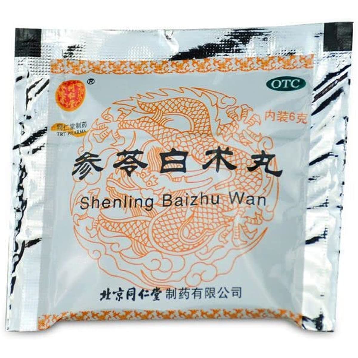 1 Box, ShenLing Baizhu Keli 6g*12 Bags/Box 同仁堂参苓白术丸