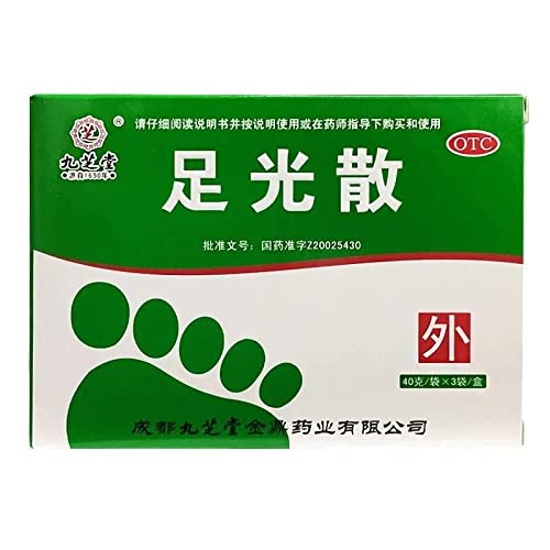 1 Box ZuGuang San 40g*3 Bags/Box 九芝堂足光散