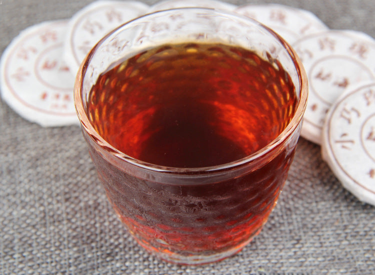 China Yunnan Menghai Small Linglong Qizi Menghai Flavor (Ripe Tea) (7g*84pcs) 588g