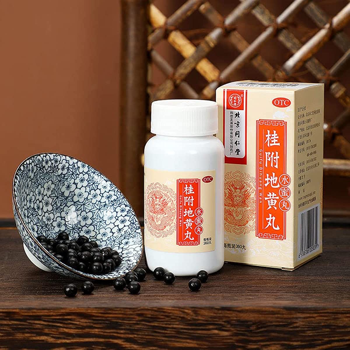 1 Box, Guifu Dihuang Wan ShuiMi Wan 360 Pills / Box 桂附地黄丸