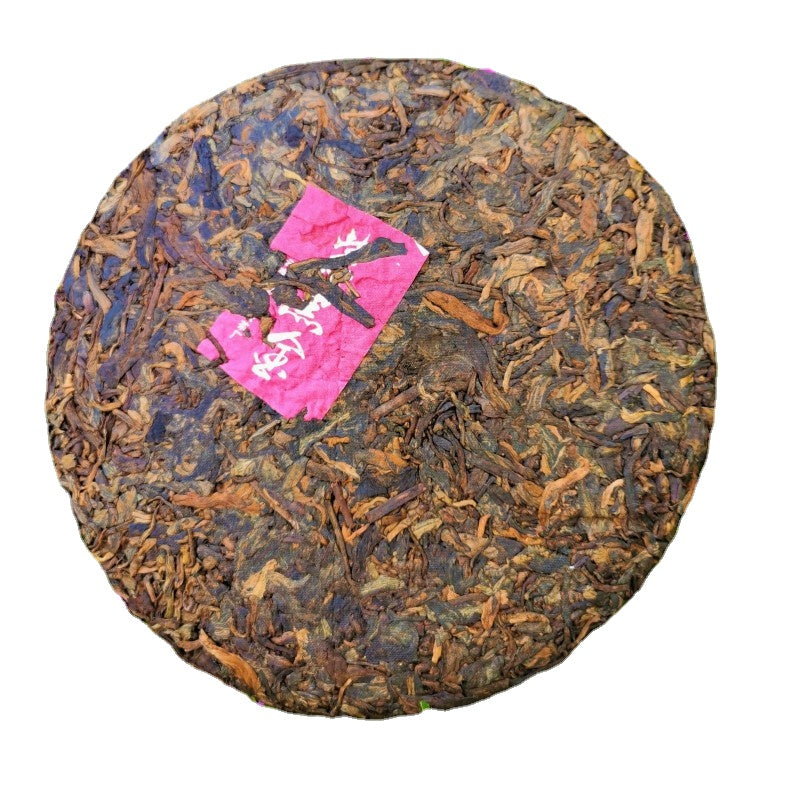 357g Ripe Puerh Tea Menghai Qizi Cake Blangshan Ancient Tree Tea Cake Black Tea