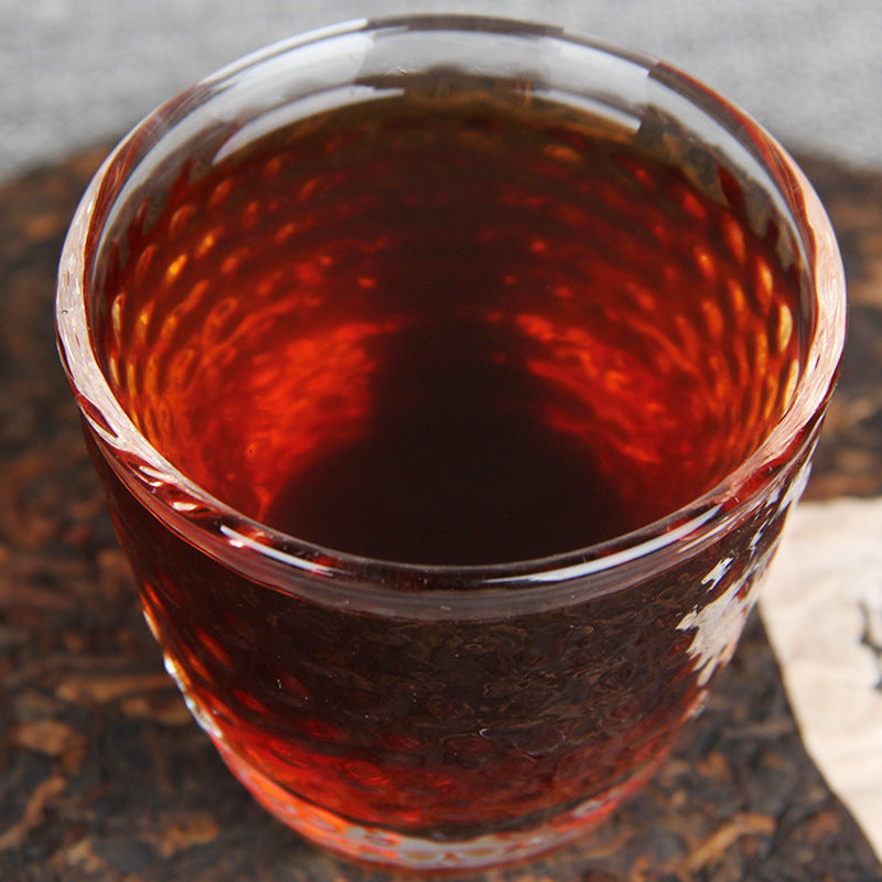 Palace Puerh Hop Cheong Xuan Pu'er Tea Banzhang Golden Buds Pu'er Seven Seed Cake Tea Golden Buds Ripe Tea 357g