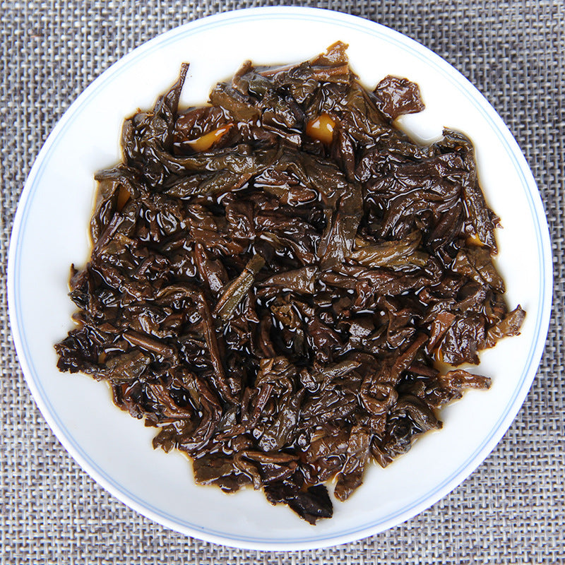 Puerh Tea Ripe Tea Icelandic Ancient Tree Camphor Tea Brick Ripe Tea Leaves Black Tea Yunnan Puerh Tea Ripe Tea 500g Brick