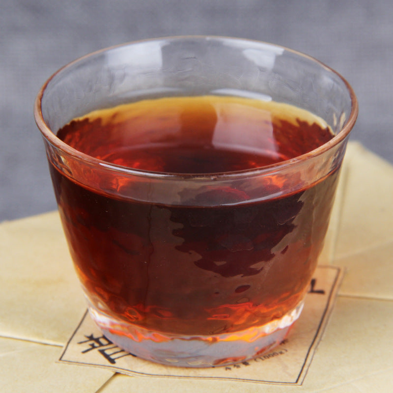 Puerh Tea Ripe Tea Yunnan Puerh Ancient Tree Tea Brick Aged Dry Storage 1000g (250g*4pcs) Puerh Tea Ripe Tea Black Tea