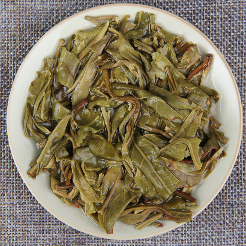 357g Ancient Tree Puerh Tea Icelandic Raw Tea Bamboo Leaf Pu'er Ancient Tree First Spring Pure Material Cake Tea Green Tea