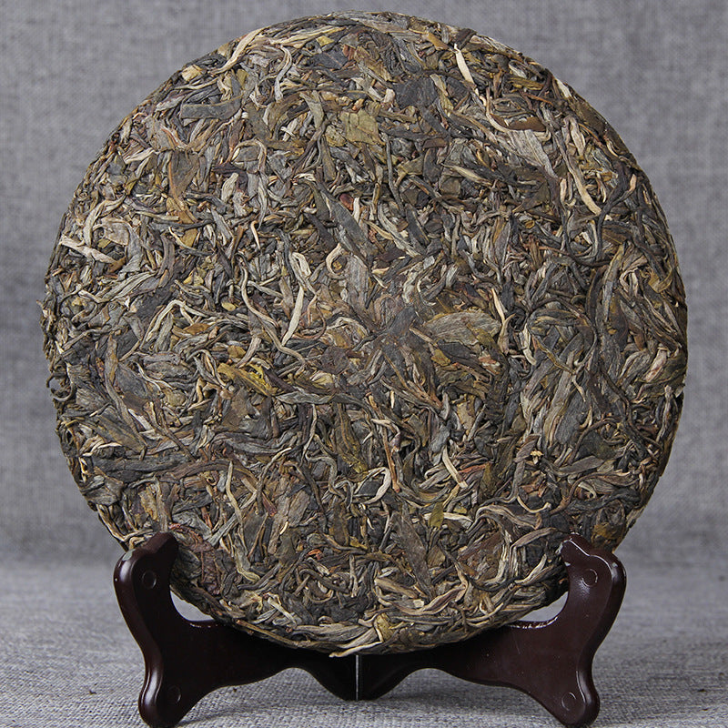 357g Ancient Tree Puerh Tea Icelandic Raw Tea Bamboo Leaf Pu'er Ancient Tree First Spring Pure Material Cake Tea Green Tea