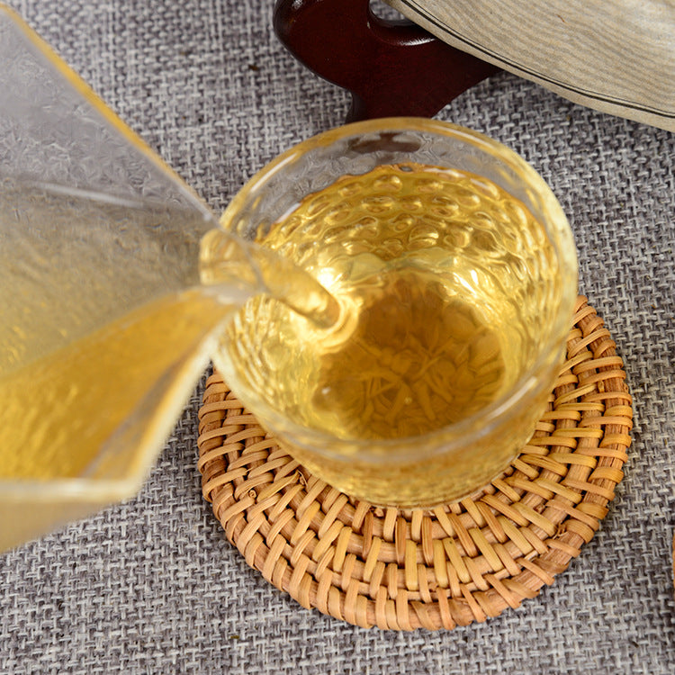 Pu-erh Tea Hundred Years Old Tree Raw Tea Cake 357g Raw Cake Hunagjin Leaf Pu-erh Tea Cake Raw Tea