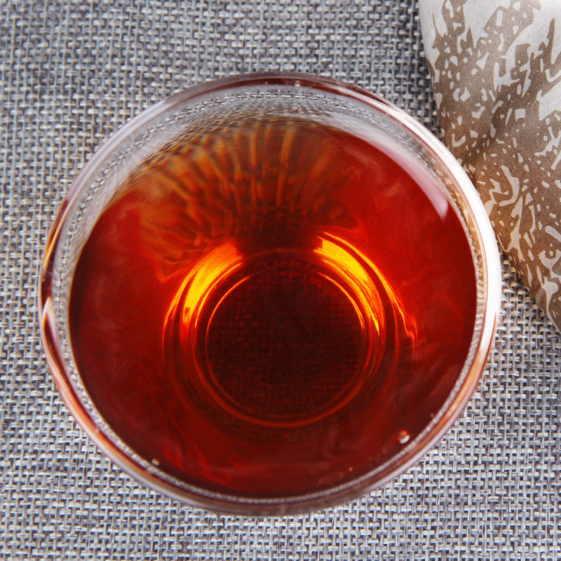 China Yunnan Black Tea Puerh Tea Ripe Tea Cake Tea Menghai Brown Mountain Yiwu Old Tree Tea Collection 357g