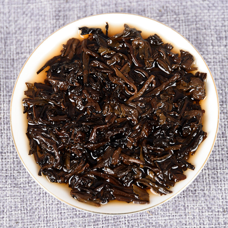 Puerh Ripe Tea 357g/cake Black tea Menghai Golden Bud Raw Material Maltose Aroma Mellow and Lubricated