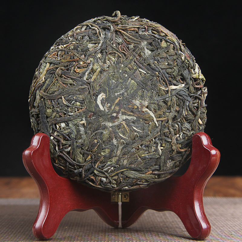 Yunnan Ancient Six Great Tea Mountains Brick Old Ancient Tree Raw Material Tightly Pressed Pu'er Raw Tea Cake 100g Cake Tea