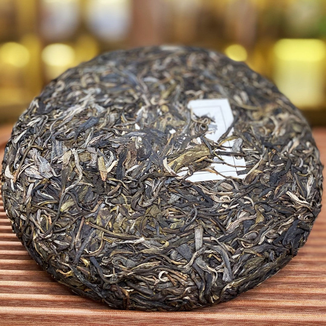 China Yunnan Pu'er Tea ManSong Pu'er Raw Tea WangZiShan Raw Pu Tea Cake 357g