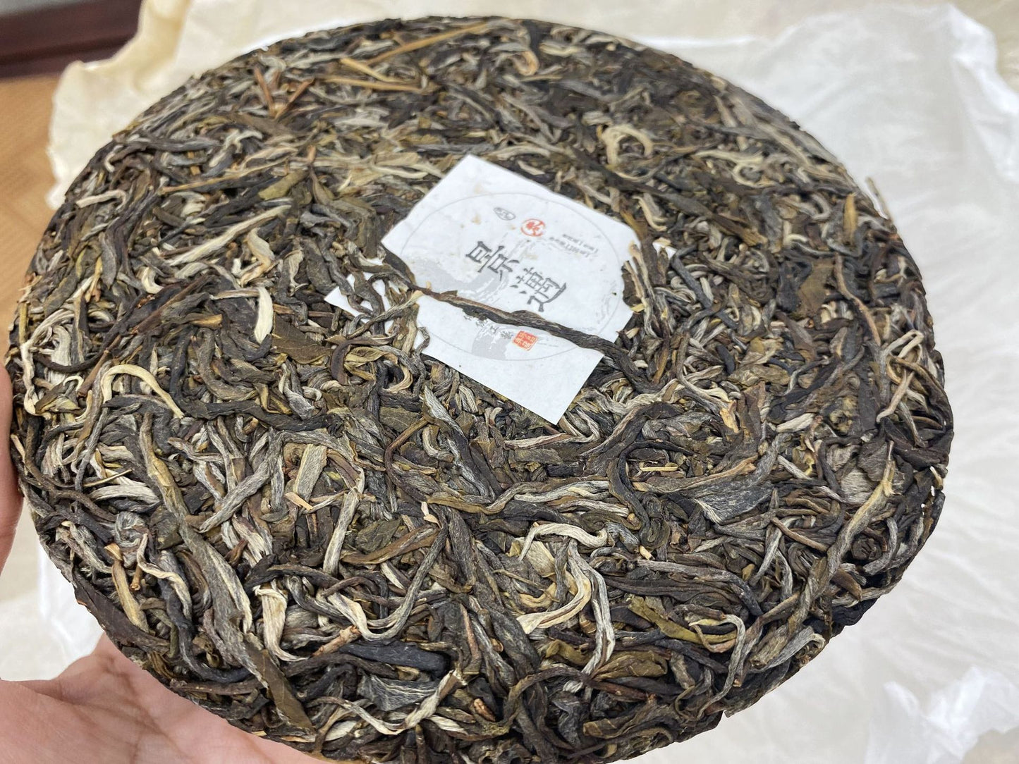 Ancient Tree Tea Yunnan Pu'er Tea Qizi Cake Tea 200g Jingmai Pu'er Raw Tea Orchid Scented Raw Tea Cake