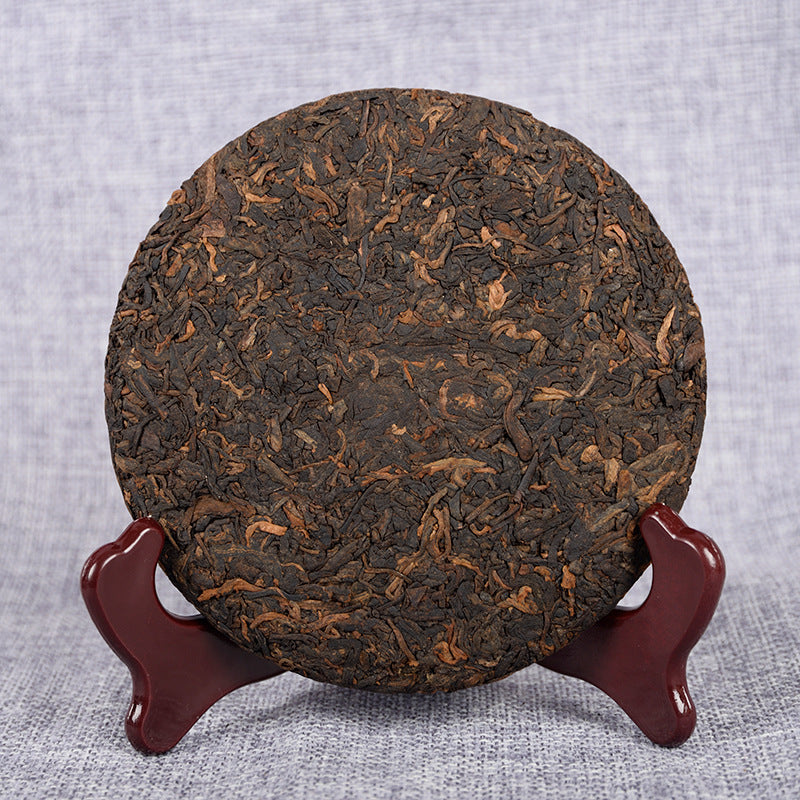 Yiwu Tea Ripe Cake 200g Yiwu Zhengshan Pu-erh Ripe Tea Black tea Spring Tea Menghai Flavor Sweet Aroma