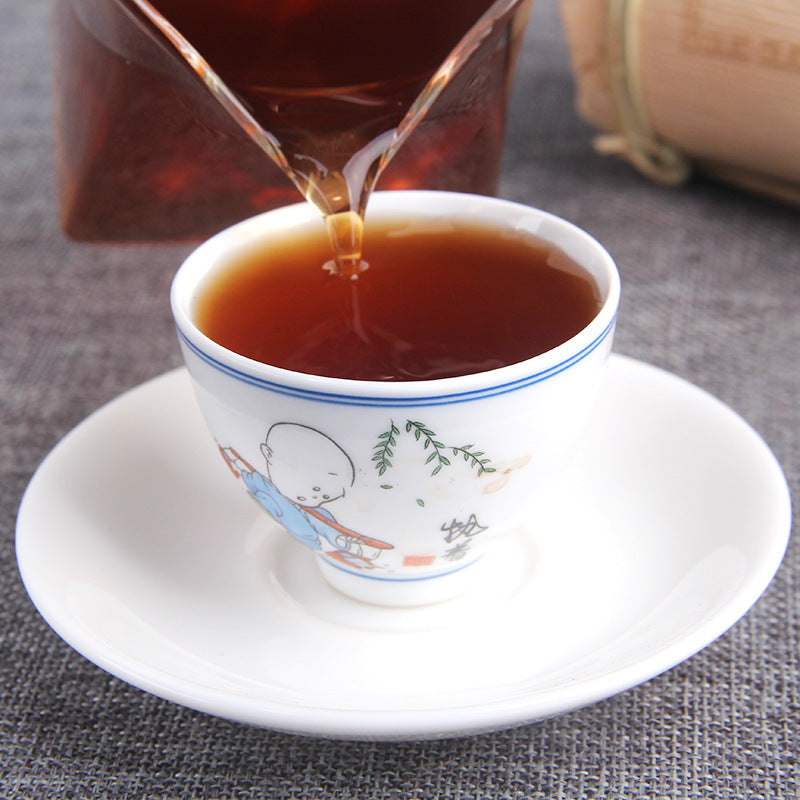 500g Chen Xiang Lao Ban Zhang Long Zhu Ancient Tree Aged Tea Qiao Mu Tea Yunnan Pu'er Ripe Tea Black Tea