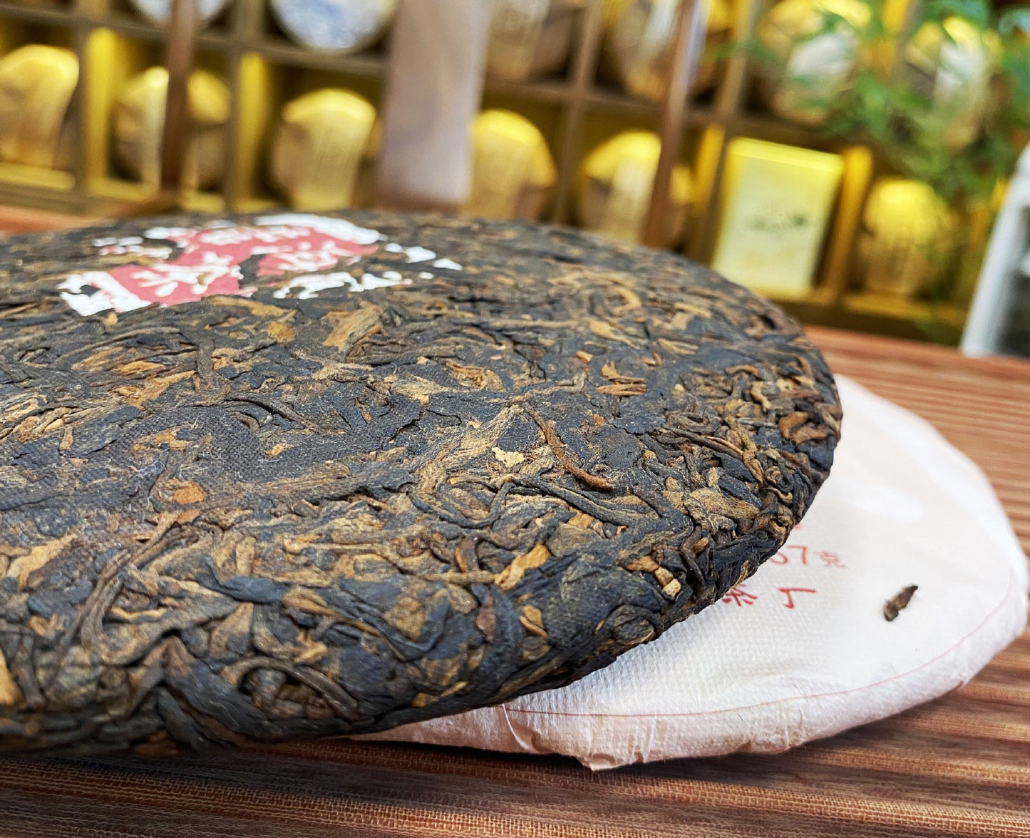 Ripe Pu'er Tea BanZhangjinya Pu’er Cooked Tea Yunnan Pu’er Cooked Cake 357g Ripe Tea Black tea