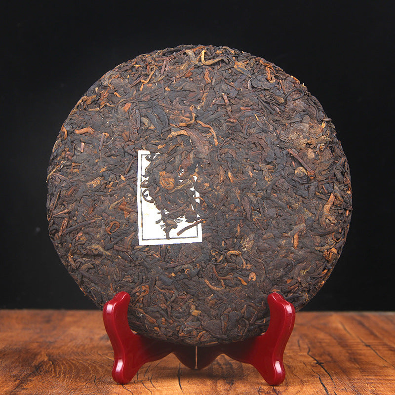 Puerh Tea Leaves Yunnan Menghai Chenxiang Puerh Tea Ripe Tea Cakes Kungfu Puerh Qizi Cake 357g