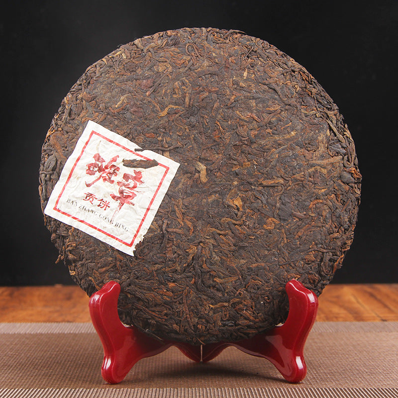 357g Puerh Tea Ripe Tea Golden Bud Old Banzhang Puerh Tea Cake Banzhang Ancient Tree Ripe Puerh Tea