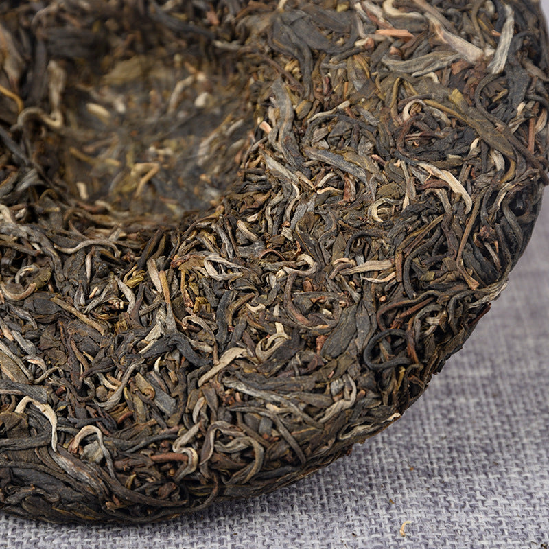 357g Mansong Raw Cake Pu-erh Raw Tea Mansong Spring Tea Big Tree Tea Refreshing Taste Raw Pu-erh Yunnan Tea