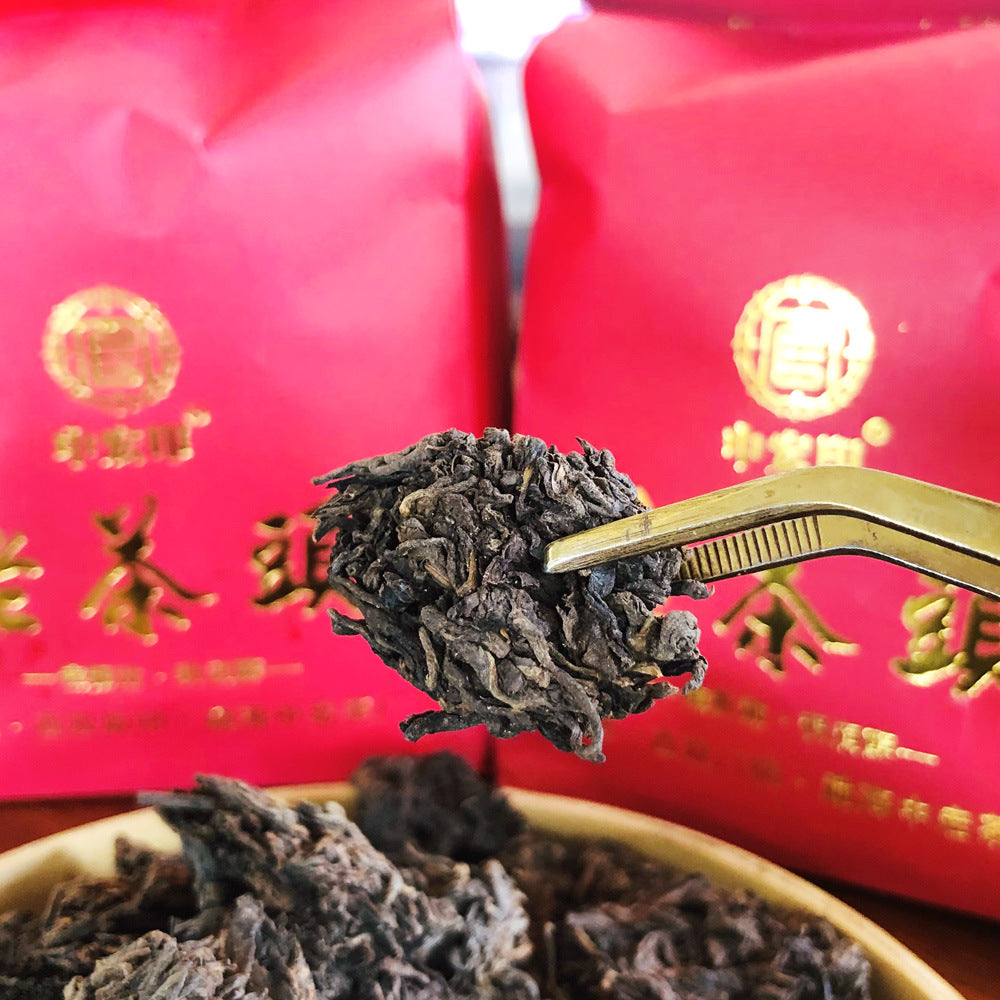 Brown Mountain Old Tea Head Ripe Puerh Tea 500g Bag of Aged Loose Ripe Puerh Tea