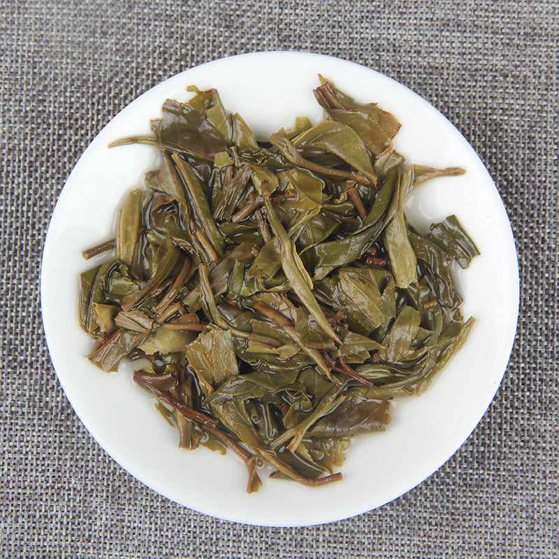 Golden Bar Iceland Gold Brick 150g Puerh Tea Raw Tea Brick Tea Mengku Ancient Tree Pure Material Golden Leaf Flower and Fruit Aroma Green Tea