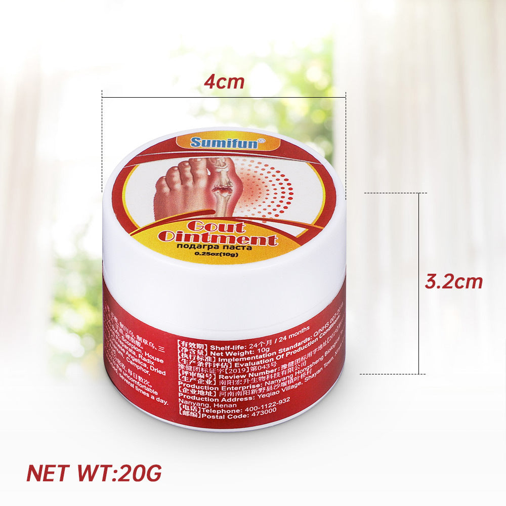 20g Tongfeng Care Ointment Toe Knee Joint Pain Cream 痛风治疗膏20g