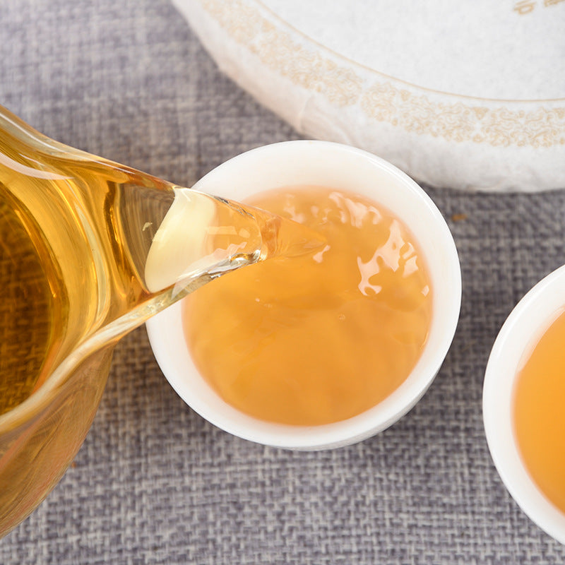 357g Mansong Raw Cake Pu-erh Raw Tea Mansong Spring Tea Big Tree Tea Refreshing Taste Raw Pu-erh Yunnan Tea