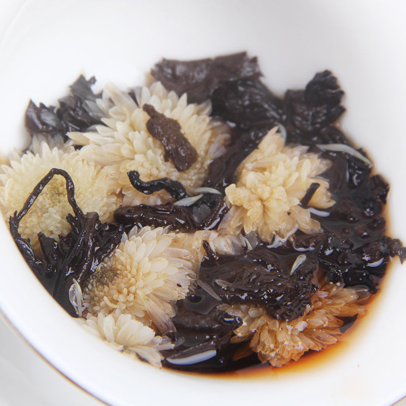 Puerh Tea Chrysanthemum Tea Cake Aromatic Chrysanthemum Puerh Ripe Tea Tea 100g Cake Chrysanthemum Puerh Tea