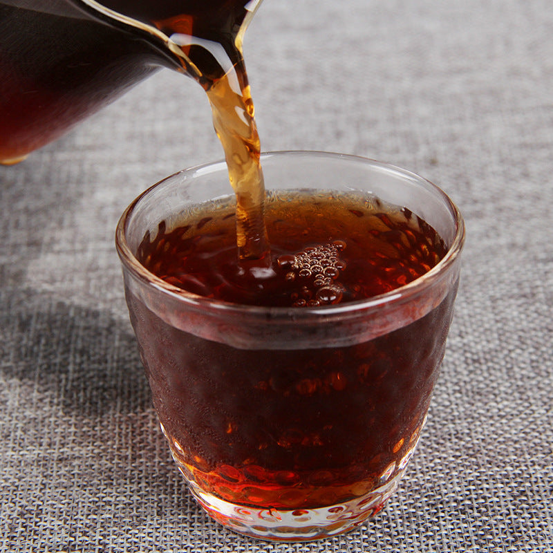 Pu-erh Tea Ripe Tea 1000g Ripe Tea Brick Daiya Old Brick Bamboo Shoot Shell Pu-erh Brick Pu-erh Tea Brick Old Pu-erh Black Tea