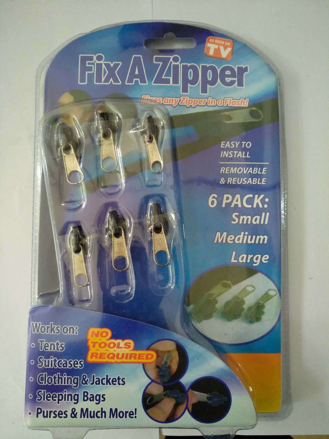 Repair Kit As seen on TV The Original Zipper Repair Kit Universal Zipper Fixes any zipper in a Flash Pack of 6