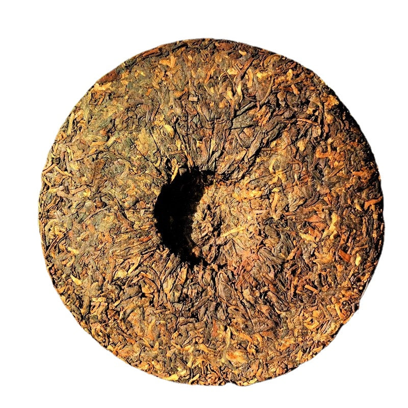 357g Yunnan Seven Seeds Cake Tea Yiwu High Pole Ancient Tree Ripe Tea Black Tea Old Tree Pu'er Tea Cake